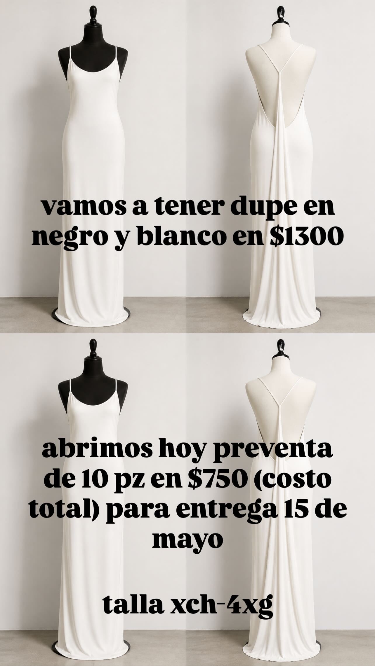 PREVENTA VESTIDO 15mayo